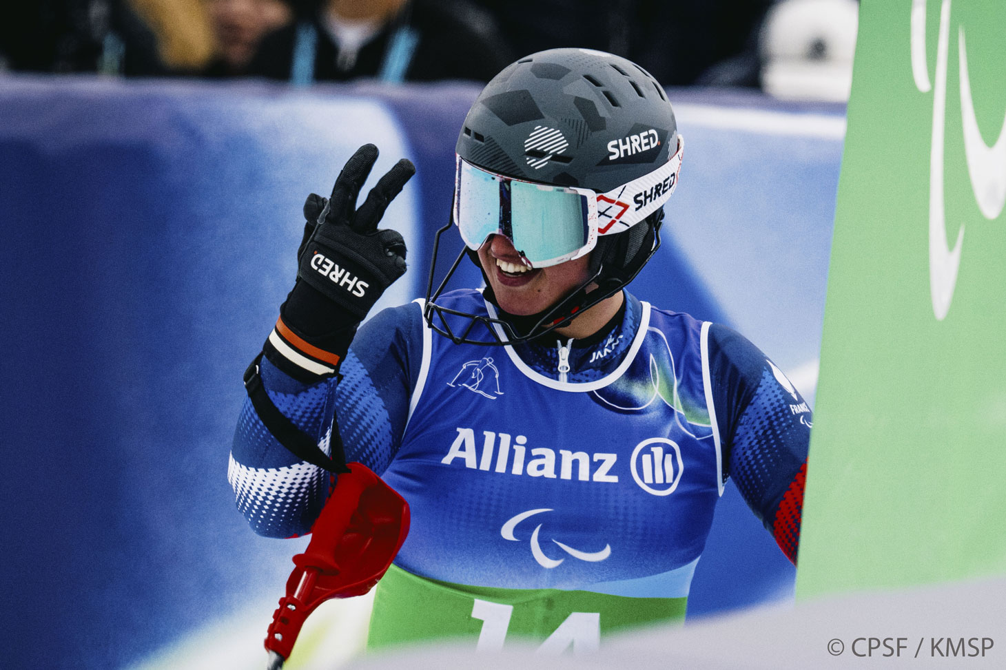 Etudiante en licence STAPS à l’UGA, Aurélie Richard revient de ces Jeux d’hiver 2026 avec trois titres de vice-championne olympique © CPSF / KMSP